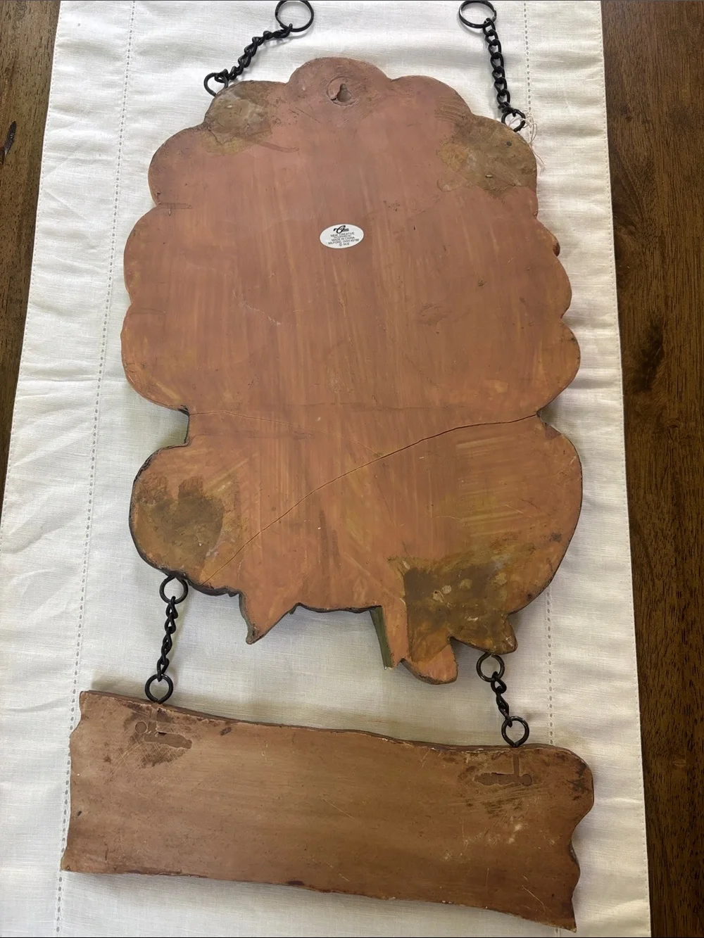 Vintage “Harvest Blessing” Turkey Wall Hanging Sign Fall Rustic Decor